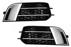 Audi A1 RS 2014-2018  Uyumlu Parlak Siyah Ön Sis Çerçevesi