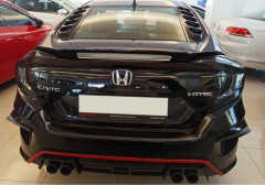 Honda Civic Fc5 2016-2020 Uyumlu Arka Cam Üstü Kaplama 2 Parça