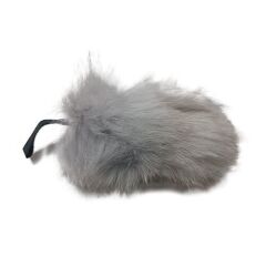 Tilki Kuyruğu Kürk Anahtarlık Gerçek