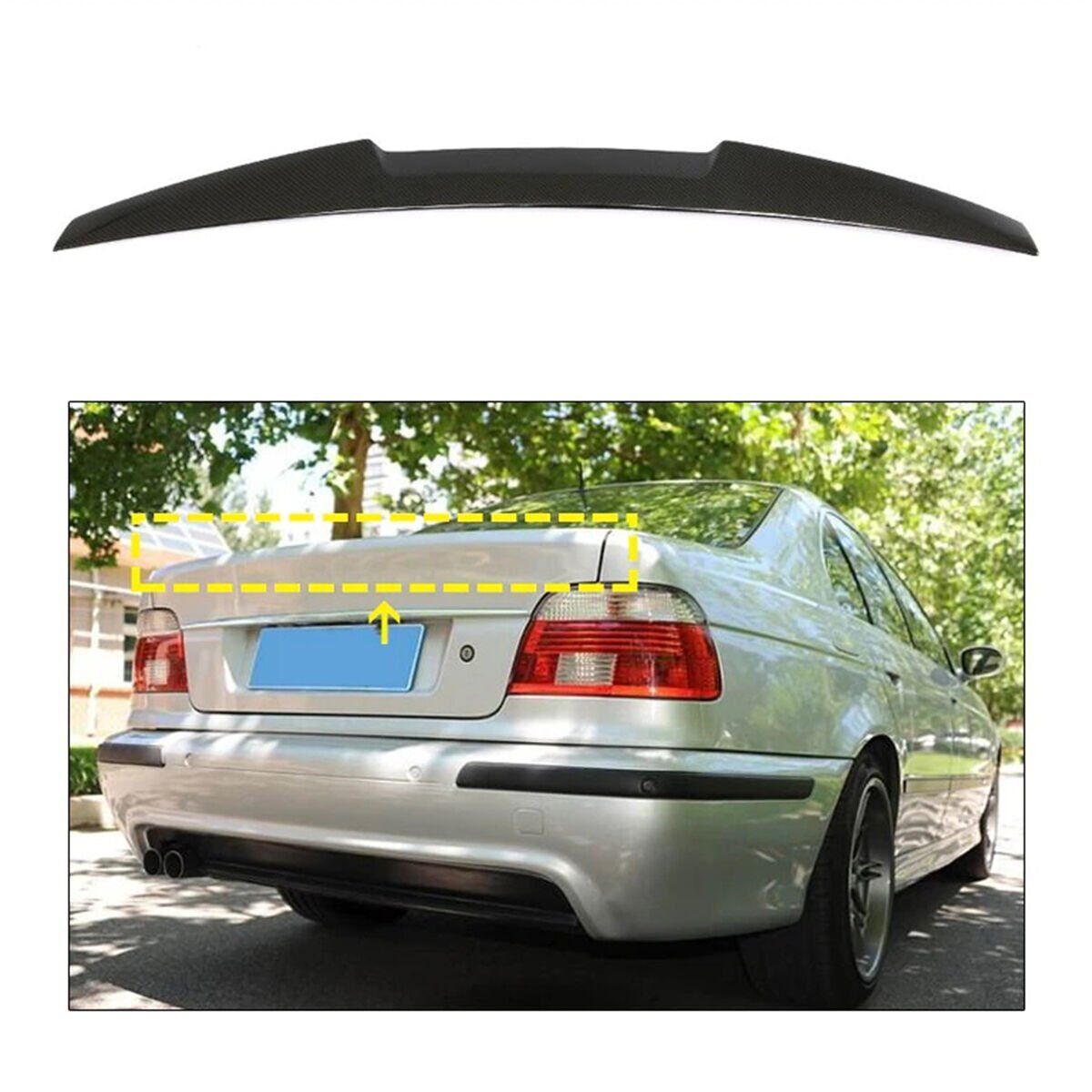 Bmw E39 Uyumlu Yedek Parça Yarasa Spoiler Fiber Boyasız