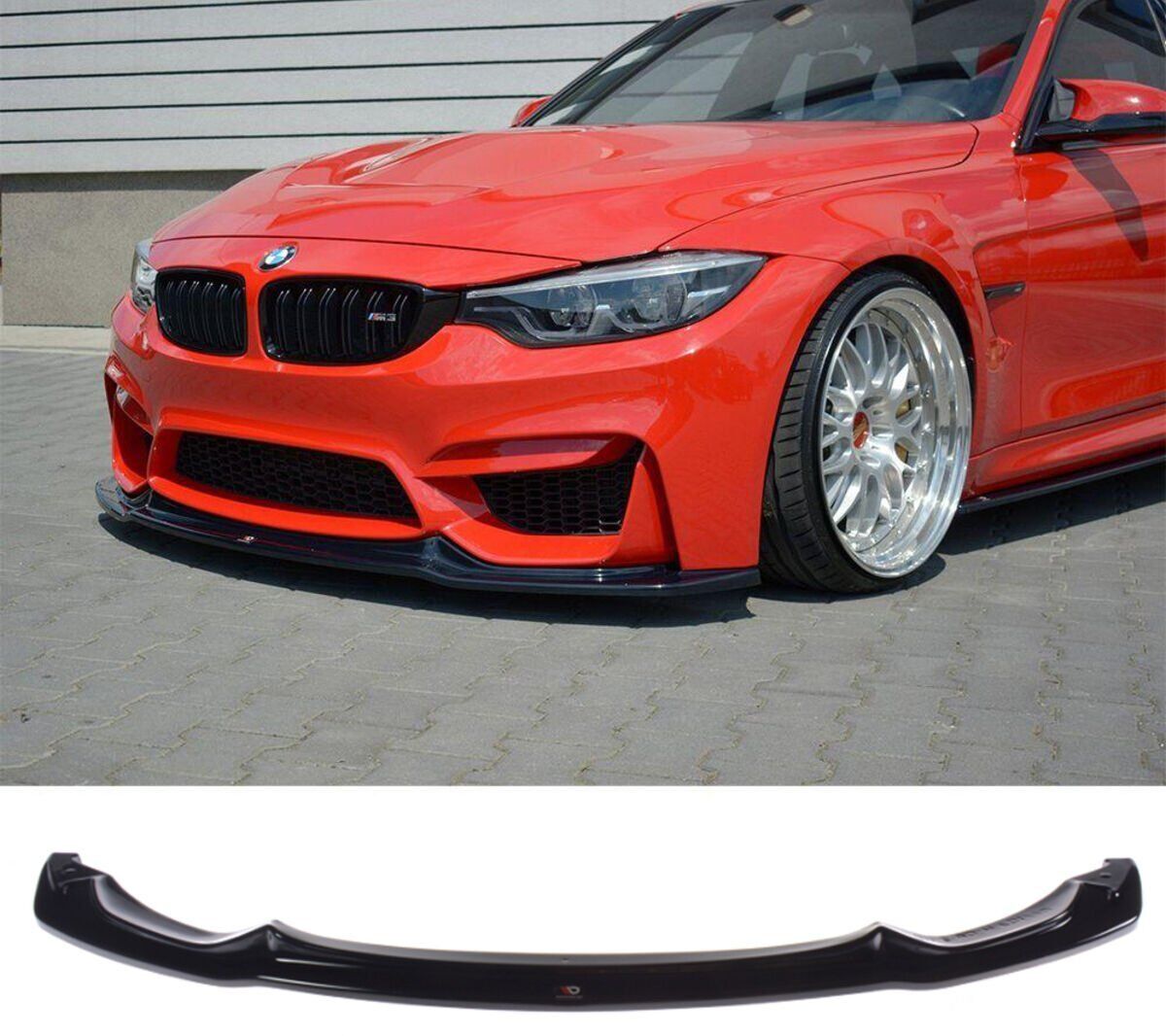 Bmw F30 2012-2018 M3 Vorstainer Ön Lip Parlak Siyah Plastik Ön Ek Karlık
