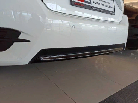 Honda Civic Fc5 2016-2020 Uyumlu Arka Tampon Alt Cıta Pıano Black