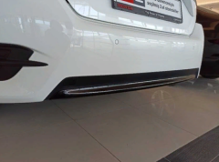 Honda Civic Fc5 2016-2020 Uyumlu Arka Tampon Alt Cıta Pıano Black