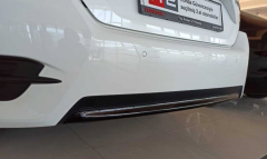 Honda Civic Fc5 2016-2020 Uyumlu Yedek Parça Arka Tampon Alt Cıta Pıano Black