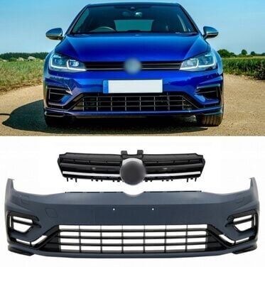 Golf 7.5 İçin Uyumlu 'R' Ön Tampon + Panjur 'R'