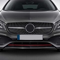 Mercedes W176 2016-2018 Uyumlu Diamond Panjur Siyah