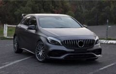 Mercedes W176 2013-2015 Uyumlu Yedek Parça GTR Panjur Siyah