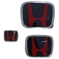 Honda Civic Fb7 Uyumlu  Logo Seti Smoke
