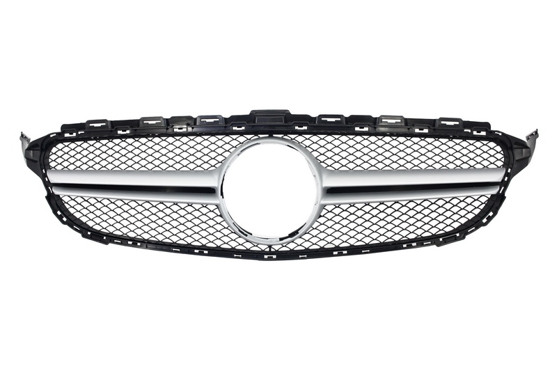 Mercedes C-Class Uyumlu Yedek Parça W205 İçin Uyumlu 2014-2018 C63 Dizayn Gri Panjur