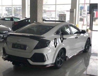 Honda Civic Fc5 2016-2020 Uyumlu Yedek Parça Sedan Dodik