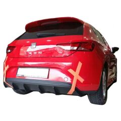 Seat Leon MK3 2013+ Uyumlu Custom Difüzör (Plastik)