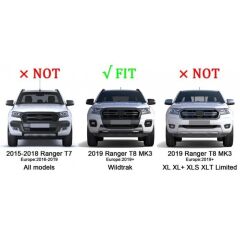 Ford Ranger T8 MK3  Uyumlu 2019 ve Sonrası Ön Panjur