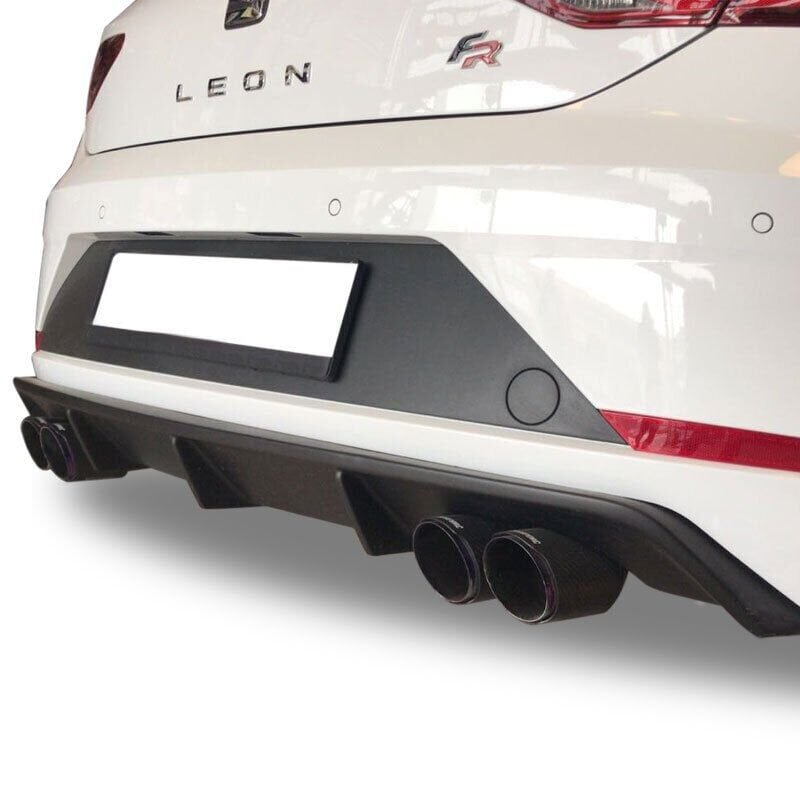 Seat Leon Uyumlu Mk3 Sag-Sol Çift Çıkış Difüzör (Plastik)