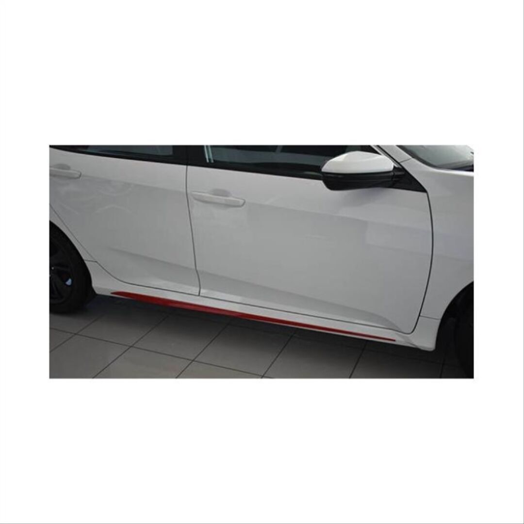 Honda Civic Fc5 2016-2020 Uyumlu Marşpiyel Çıtası Kırmızı