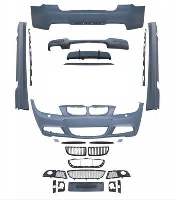 3 Serisi E90 2007-2011 İçin Uyumlu Lci M-Tech Bady Kit (Ön-Arka-Yan-Panjur)