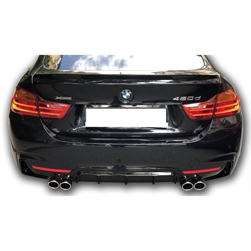 Bmw F32 Uyumlu M3 Sağ Sol Çift Çıkışlı Difüzör (Plastik)