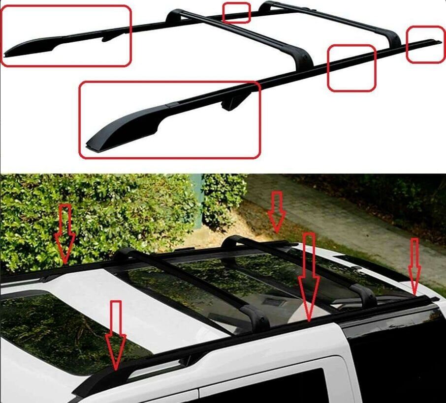 Land Rover Discovery 3 2004-2009 Uyumlu Yedek Parça OEM Tavan Çıtası / Siyah