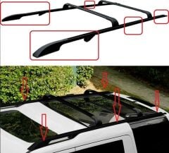 Land Rover Discovery 3 2004-2009 Uyumlu Yedek Parça OEM Tavan Çıtası / Siyah