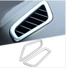 Hyundai Elantra 2016-2019 Göğüslük Menfez Kaplama Silver Abs