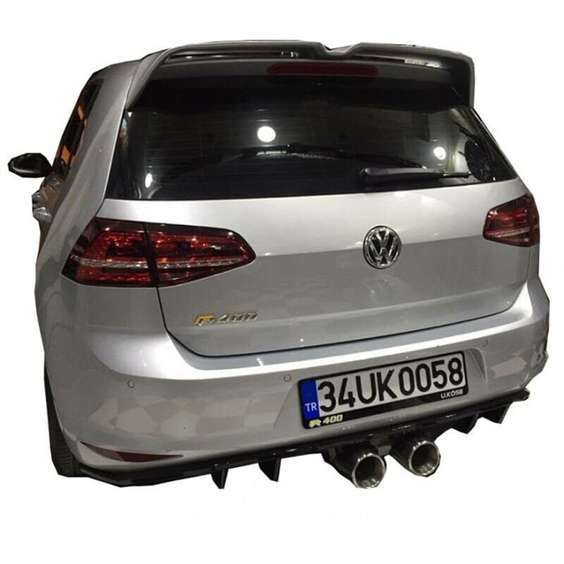 Volkswagen Golf 7 2012 - 2016 Uyumlu R400 Difüzör (Plastik)