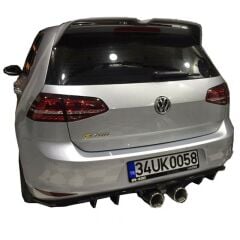 Volkswagen Golf 7 2012 - 2016 Uyumlu R400 Difüzör (Plastik)