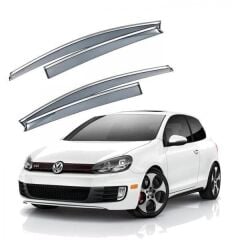 Volkswagen Golf 7 Uyumlu Krom Çıtalı Cam Rüzgarlığı