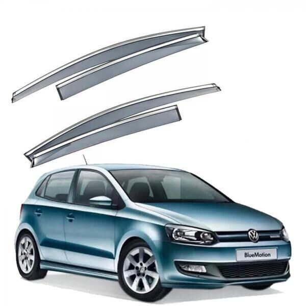 Volkswagen Polo 2011 Uyumlu Krom Çıtalı Cam Rüzgarlığı