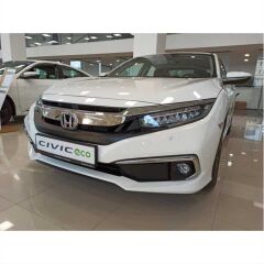 Honda Civic Fc5 2019-2021 Uyumlu Ön Sis Kaşı Kaplaması Nikelaj (makyajlı Kasa)