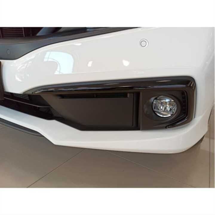Honda Civic Fc5 2019-2021  Parça Ön Sis Kaşı Kaplaması Piano (Makyajlı Kasa)
