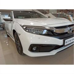 Honda Civic Fc5 2019-2021  Parça Ön Sis Kaşı Kaplaması Piano (Makyajlı Kasa)