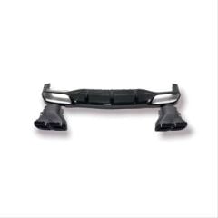Mercedes Uyumlu W213 E Serisi için E63 Siyah Difüzör & Egzoz Seti(AMG) 2017+ & Siyah Egzoz İle