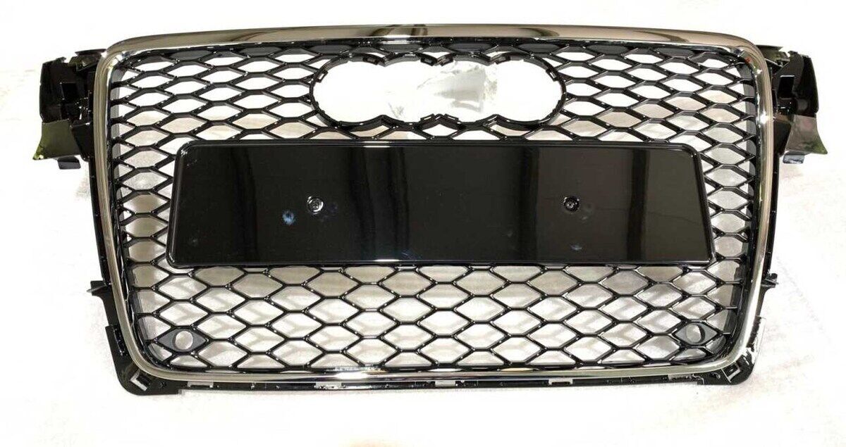 Audi A4 RS4 2008-2012 Uyumlu Yedek Parça Kromlu Panjur