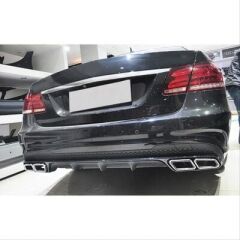 Mercedes Uyumlu W212 E Serisi İçin 63 Difüzör & Egzoz Seti (Silver Egzoz İle) (Amg Makyajlı Kasa 2013-2016)