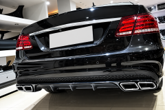 Mercedes Uyumlu W212 E Serisi İçin 63 Difüzör & Egzoz Seti (Silver Egzoz İle) (Amg Makyajlı Kasa 2013-2016)