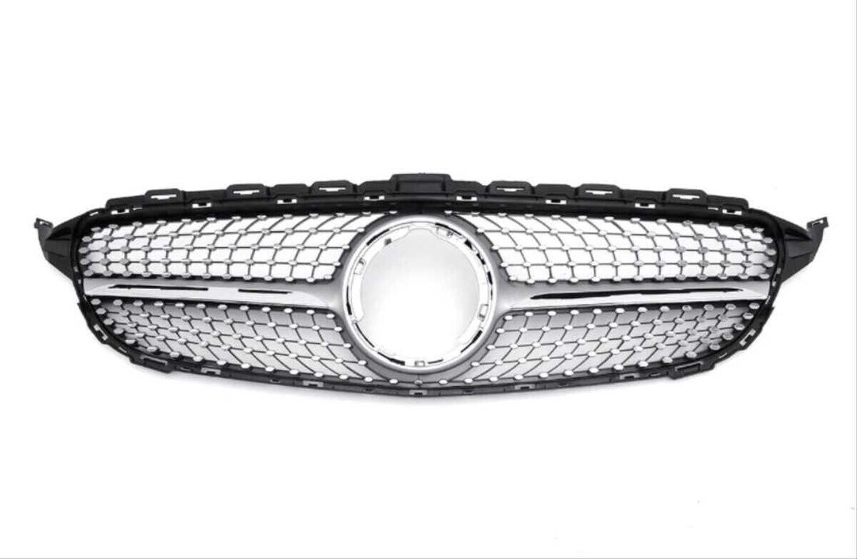 Mercedes W205 2019+ Uyumlu Yedek Parça Diamond Panjur Gri