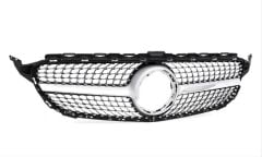 Mercedes W205 2019+ Uyumlu Yedek Parça Diamond Panjur Gri