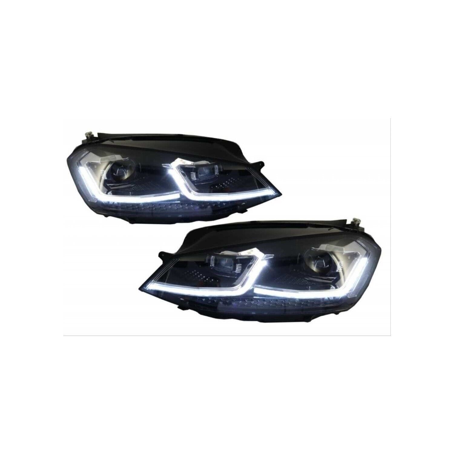VW Golf 7 Uyumlu 7,5 Dizayn Far Krom
