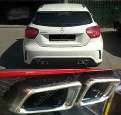 Mercedes Amg W176 Uyumlu Yedek Parça Kare Egzoz Ucu