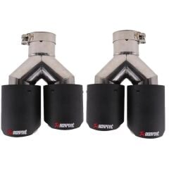 Akrapovic Sağ Sol Çift Çıkış Karbon Egzoz Ucu Rpl 60x90mm
