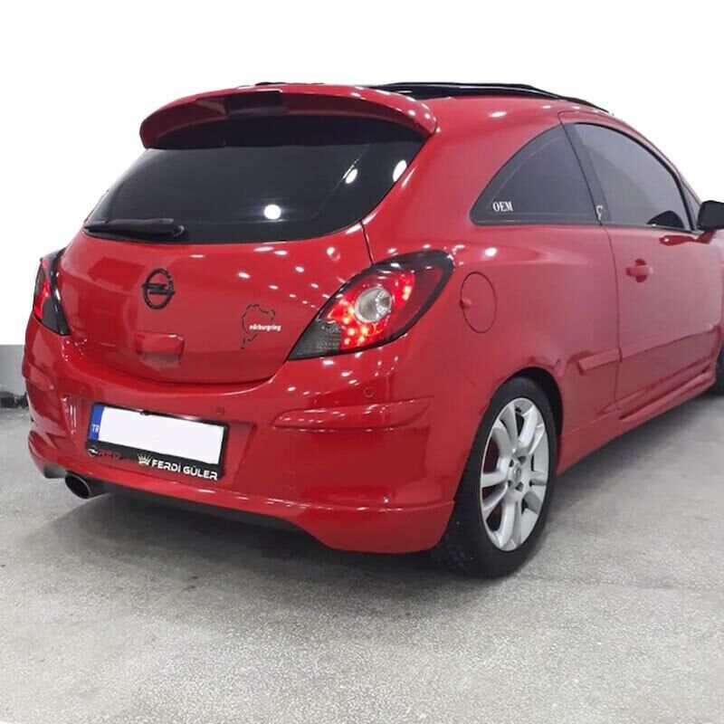 Opel Corsa D 2 Uyumlu Kapı Arka Tampon Eki Boyasız Fiber