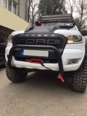 Ford Ranger Uyumlu 2015 ve Sonrası Siyah Ön Tampon Koruma PWT22