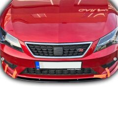Seat Leon 2017+ Uyumlu Ön Tampon Eki Boyasız Fiber