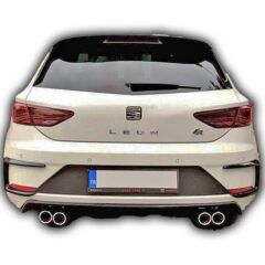 Seat Leon Uyumlu Arka Tampon Kaşı Boyasız Fiber