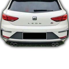 Seat Leon Uyumlu Arka Tampon Kaşı Boyasız Fiber