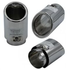 Volkswagen Golf Uyumlu Yedek Parça Vidalı DBL Krom Egzoz Ucu 100-001