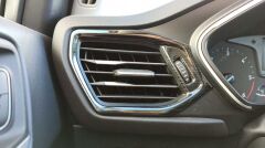 Ford Focus Uyumlu 2019+ Menfez Kaplama 3 Parça- Titanyum Siyah