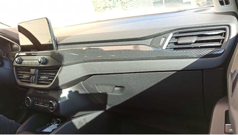 Ford Focus Uyumlu 2019+ Konsol Çıtası - Karbon (abs)