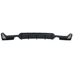 BMW 4 Serisi F32-F36 2014-2020 Uyumlu M Difüzör Çift Çıkış İnce Piano Black