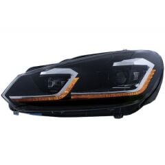 Volkswagen Golf 6 Uyumlu Yedek Parça (2008-2013) 7.5 Görünümlü Led Far Seti LAM-T101
