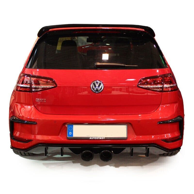 Volkswagen Golf 7 Uyumlu R400 Arka Tampon Kaşı Boyasız Fiber